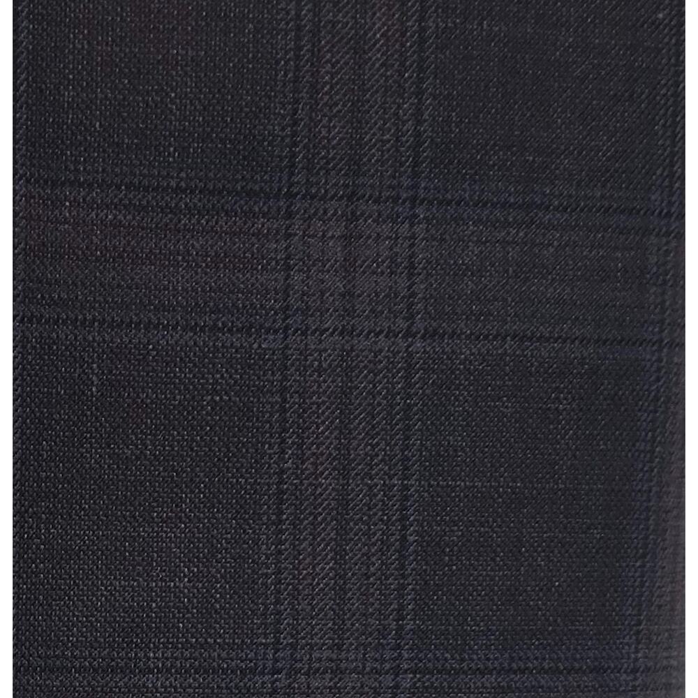 Michael Kors Mens Classic Fit Suit Pants 44x32 Charcoal Brown Plaid Stretch Wool - Picture 6 of 10